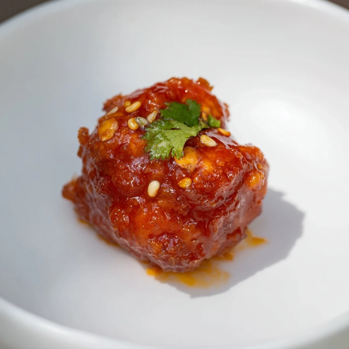 Spicy Sriracha Chicken Bites arranged with toothpicks, perfect for easy game day snacking.  