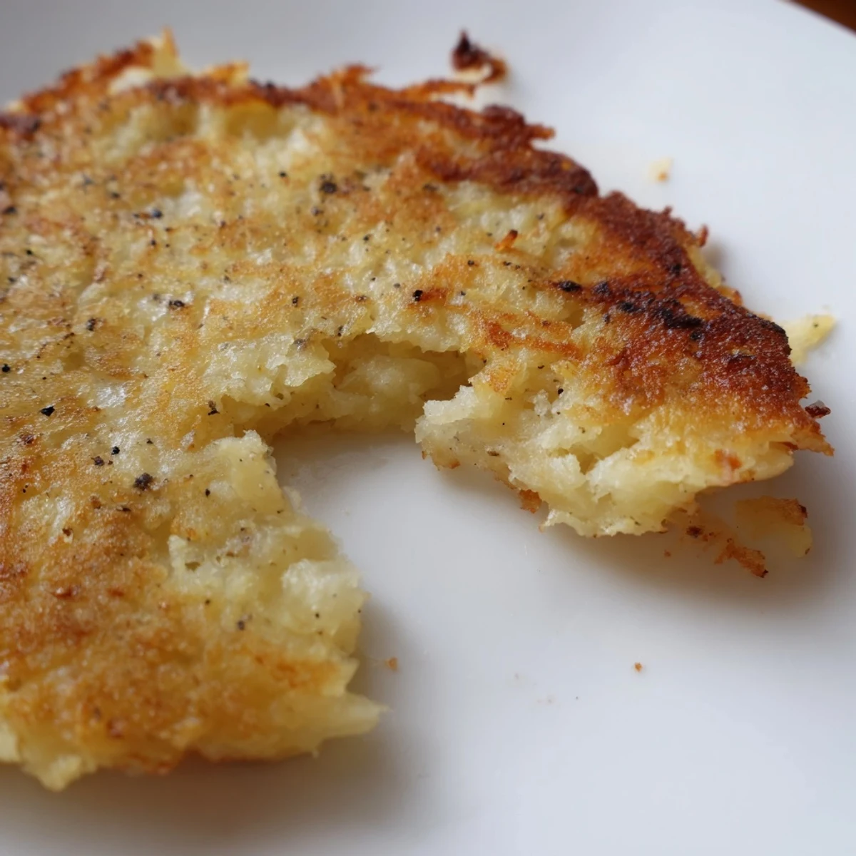 Thick, homemade Boxty Irish Potato Pancakes fresh from the pan, garnished with fresh chives and served alongside poached eggs.