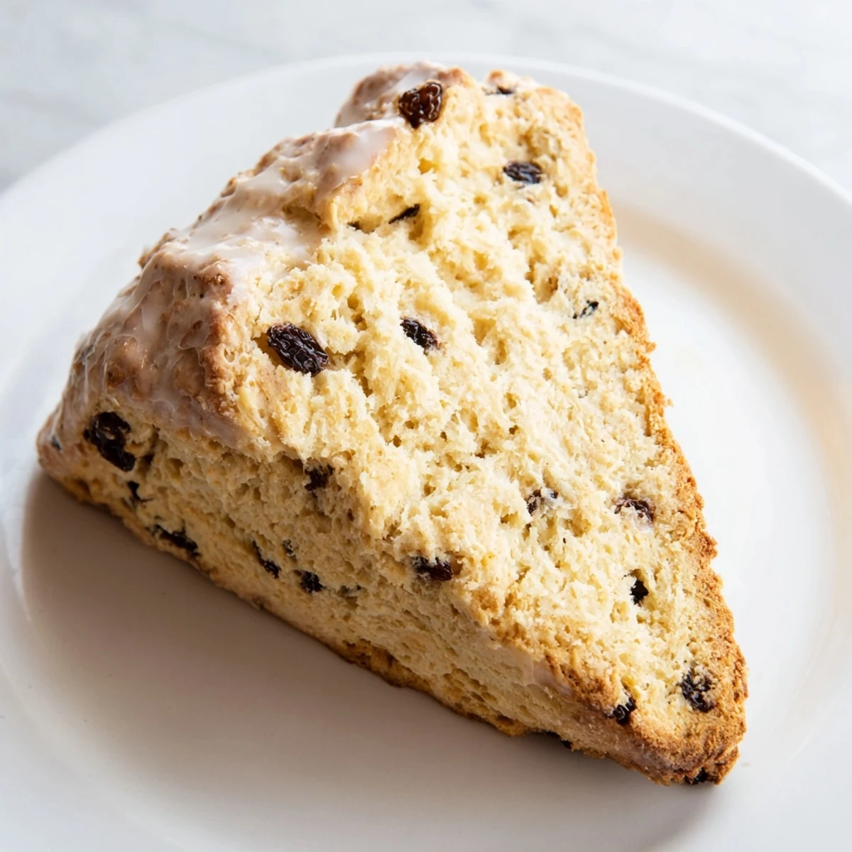 Golden-brown Irish Soda Bread Scones are arranged on a rustic wooden board, ready to be served with butter and jam.
