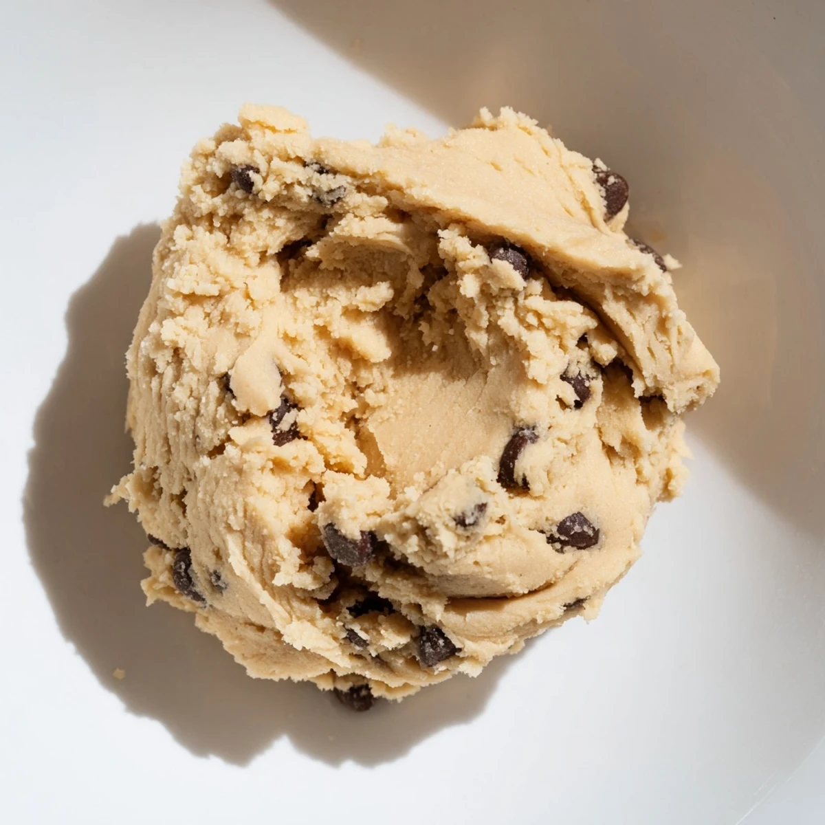 This Edible Keto Cookie Dough is scooped into balls on parchment, showing a low-carb, gluten-free dessert.