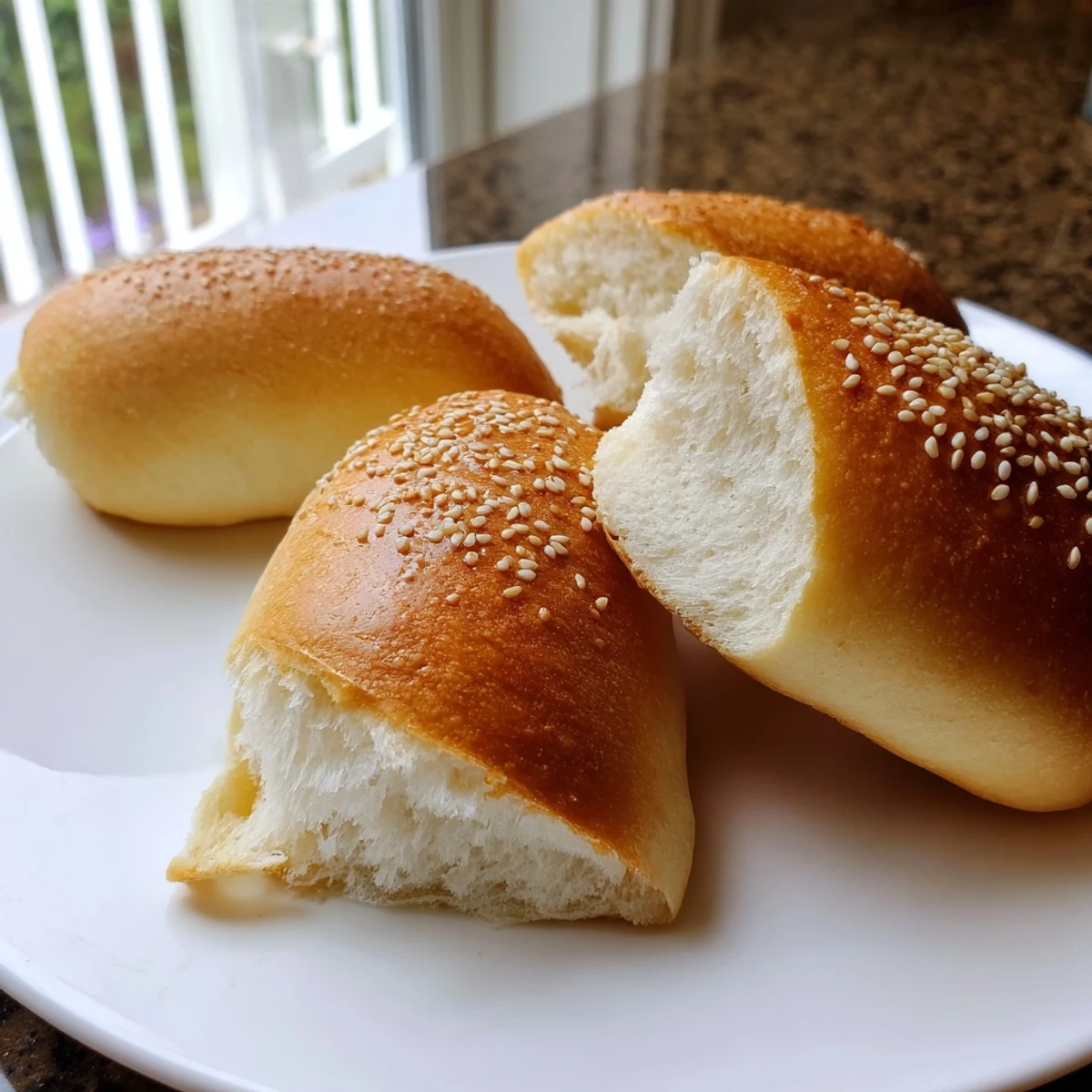 Soft homemade sourdough discard hot dog buns ready for your next cookout