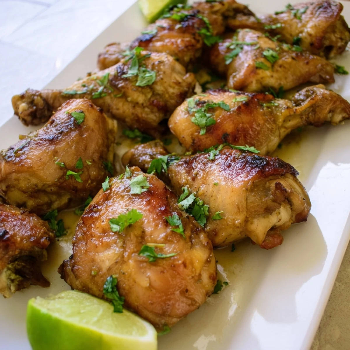 Succulent Ina Garten Indonesian chicken drumsticks with crispy golden skin basted in aromatic coconut milk and turmeric sauce