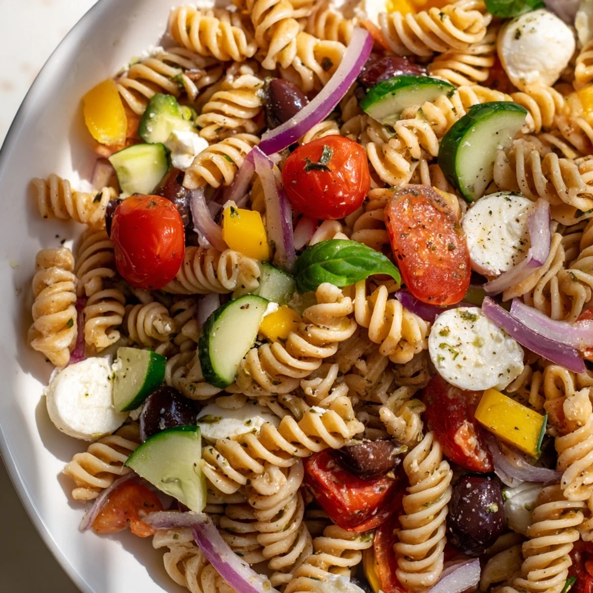 Italian Vegetarian Pasta Salad
