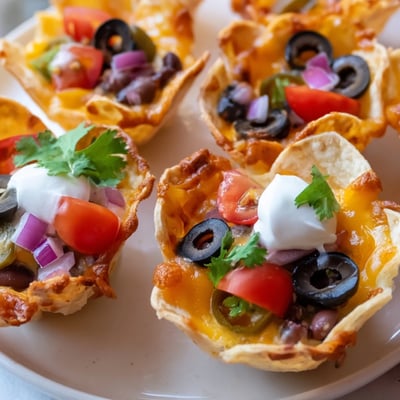Cheesy Nacho Cups Game Day