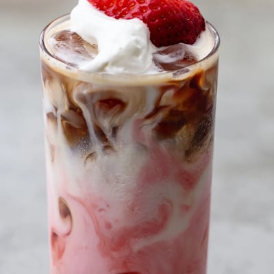 Strawberry Cream Cold Latte