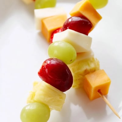 Delicious Fruit and Cheese Kabobs
