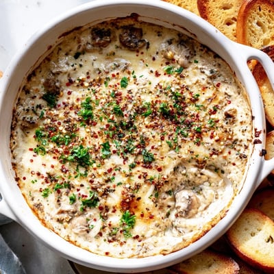 Stuffed Mushroom Dip For Parties