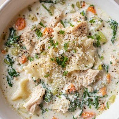 Italian White Lasagna Soup