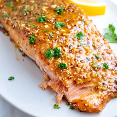 Baked Honey Mustard Salmon